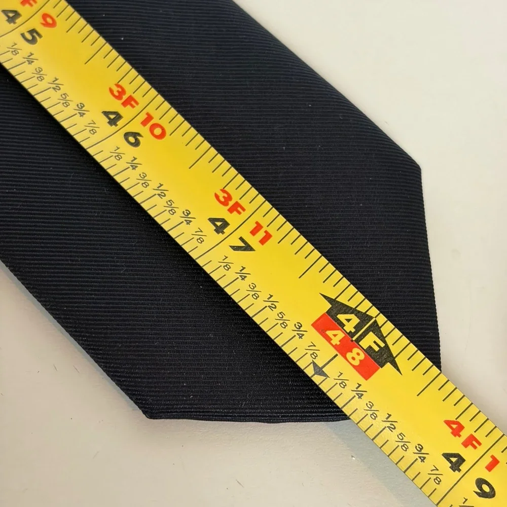 Chaps Mens Black Solid Classic Width‎ Necktie NWT BY050010 Formal Game Day Tie